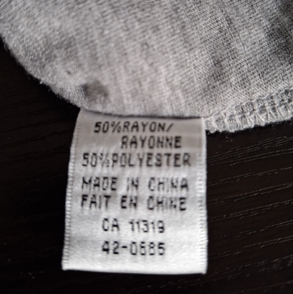 Garage Brand Grey and Black Size Medium Polka Dot Top - Picture 4 of 4